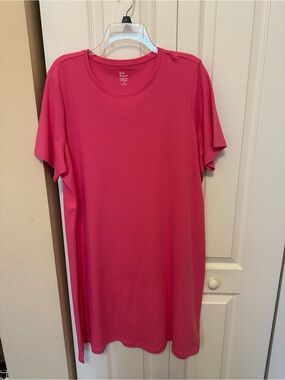 Kim Rogers Hot Pink Crew Neck Short Sleeve Tee